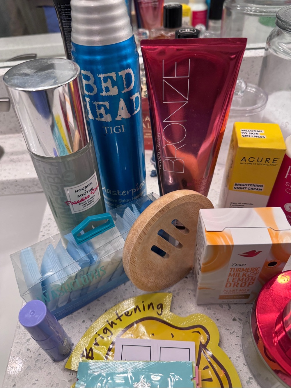 Mixed Skincare & Haircare Bundle - Blue, Pink, Yellow, Orange Accents - Picture 4 of 4